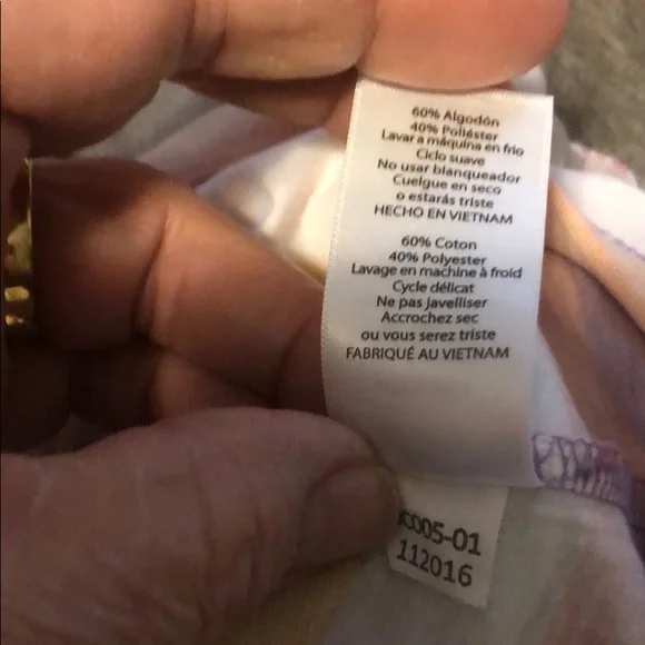 LuLaRoe Multicolor Striped Long Sleeve Tee - Picture 6 of 8